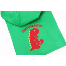 Personalised Boys Embroidered Dinosaur Hoodie Top